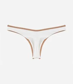 Biquíni Calcinha Asa Delta com Viés Metalizado