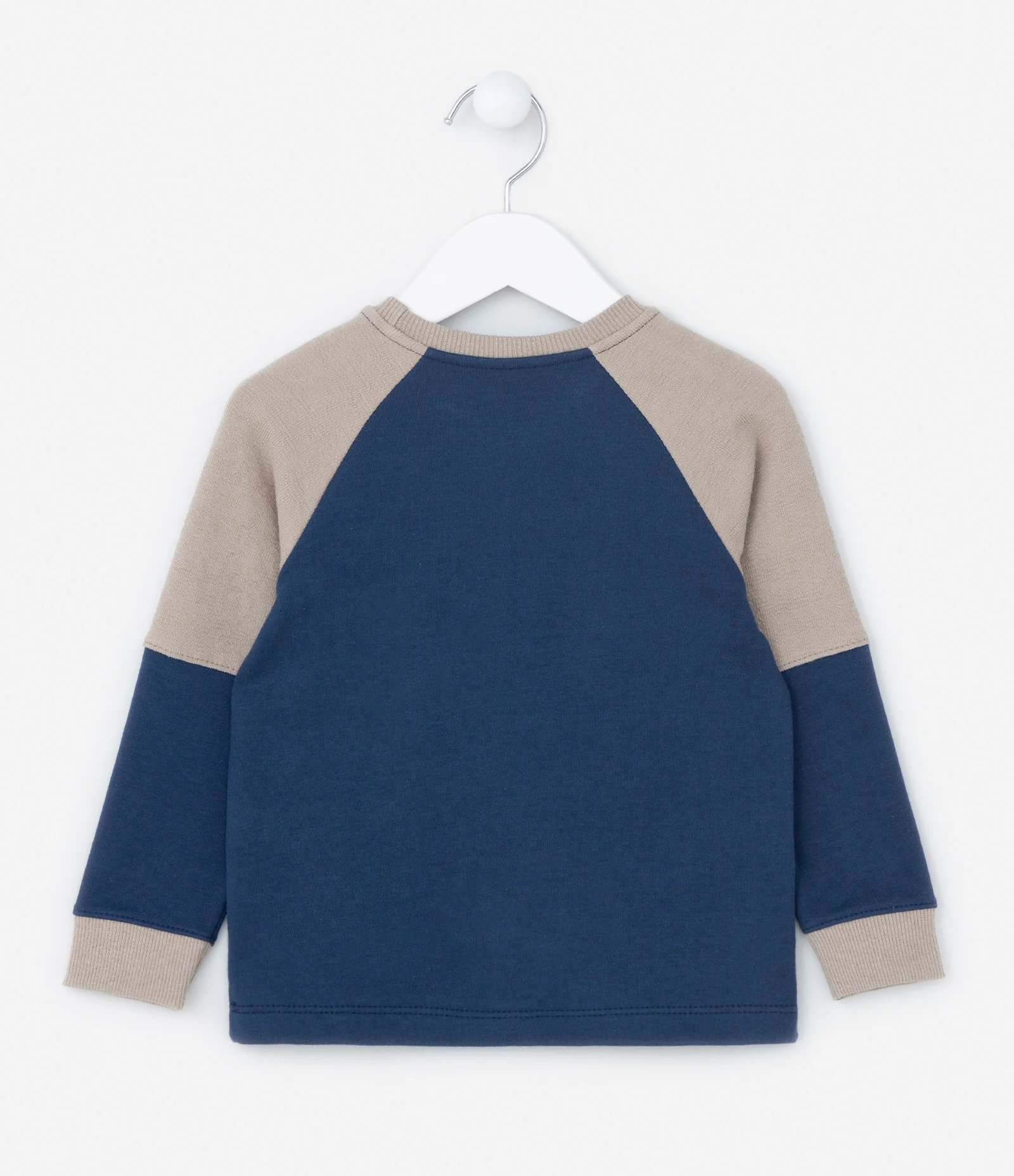 Camiseta Raglan Infantil com Recortes - Tam 1 a 5 Anos Azul 2