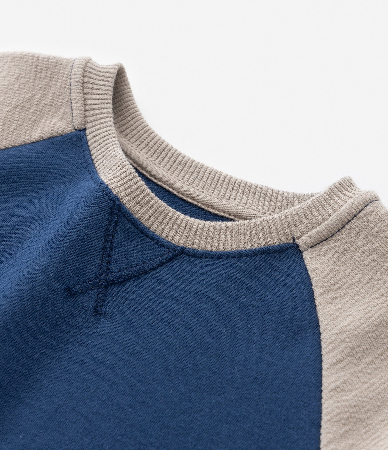 Camiseta Raglan Infantil com Recortes - Tam 1 a 5 Anos Azul 5