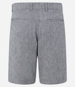 Bermuda Slim Texturizada em Linho com Algodão