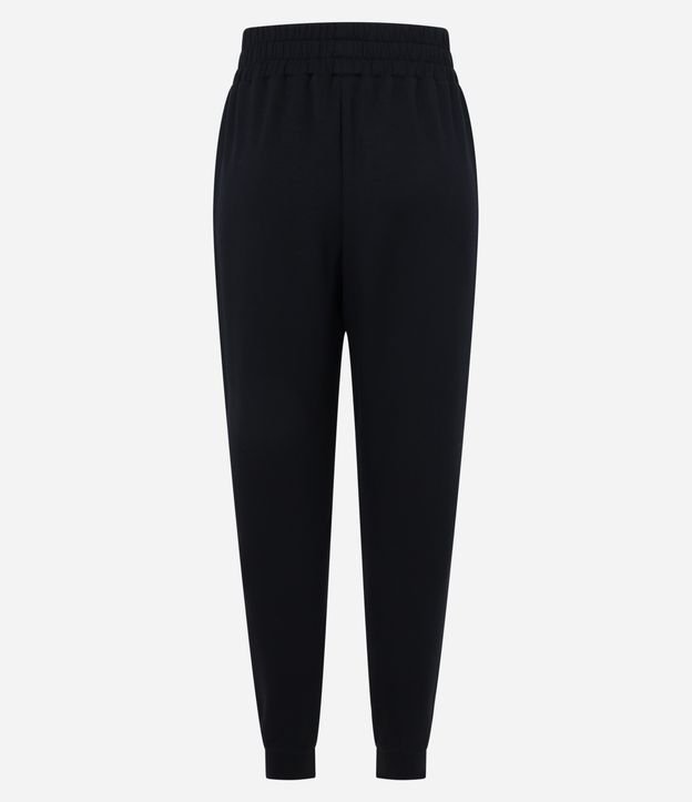 Calça Jogger em Microfibra Pesada com Frisos
