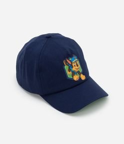 Boné Aba Curva Infantil em Sarja com Estampa Patrulha Canina - Tam U