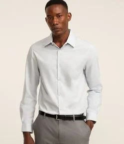 Camisa Regular em Microfibra Easy Care