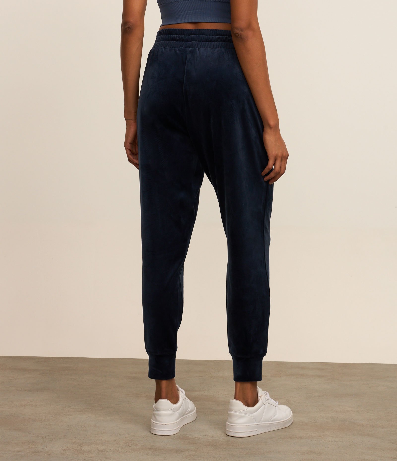 Calça Jogger Esportiva em Microfibra com Cós de Elástico Azul 3