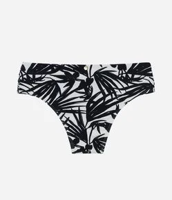 Biquíni Calcinha Sunkini em Microfibra com Folhagens Estampadas