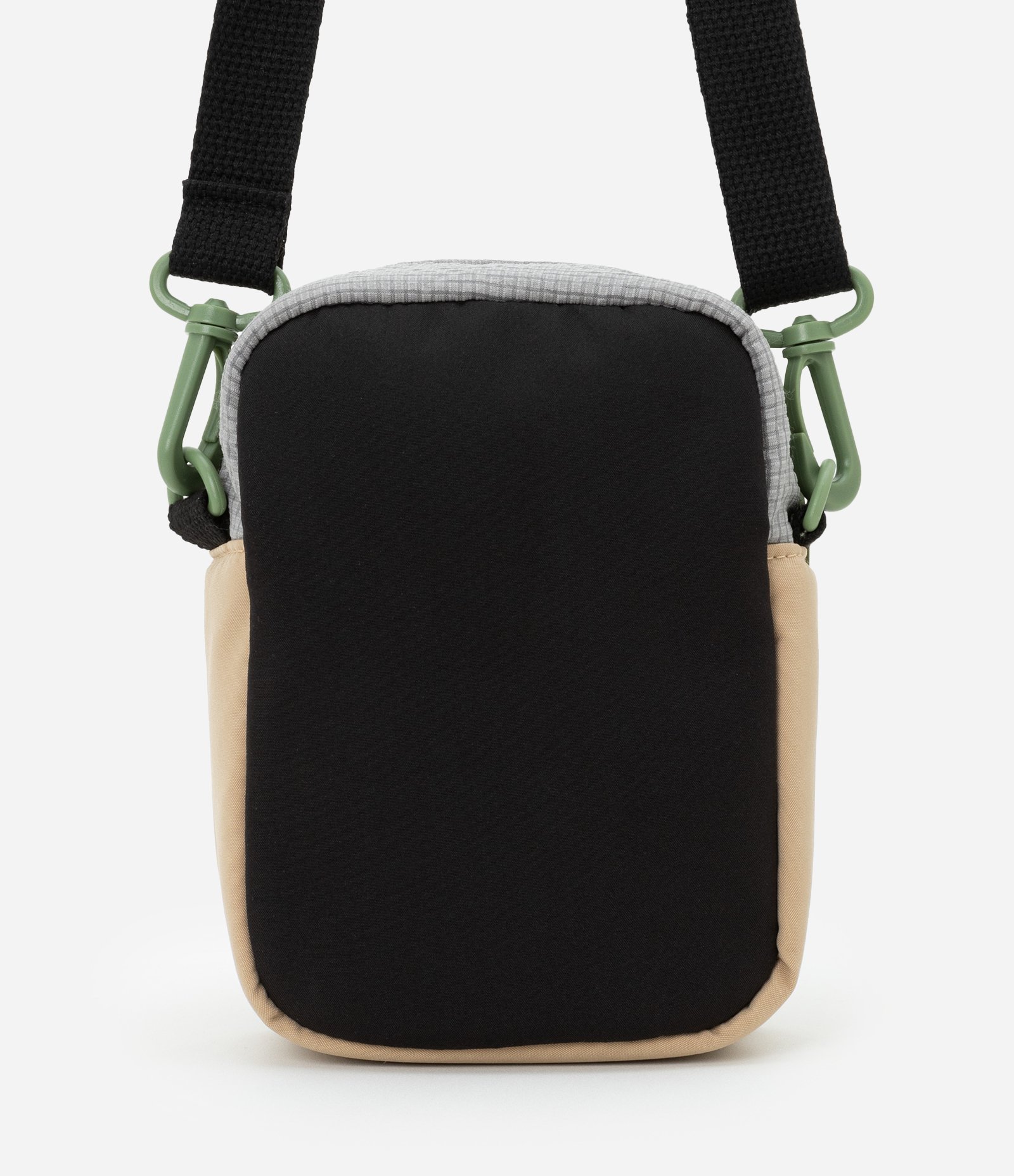Bolsa Transversal Infantil com Bolsinhos - Tam Único Bege/Cinza 3