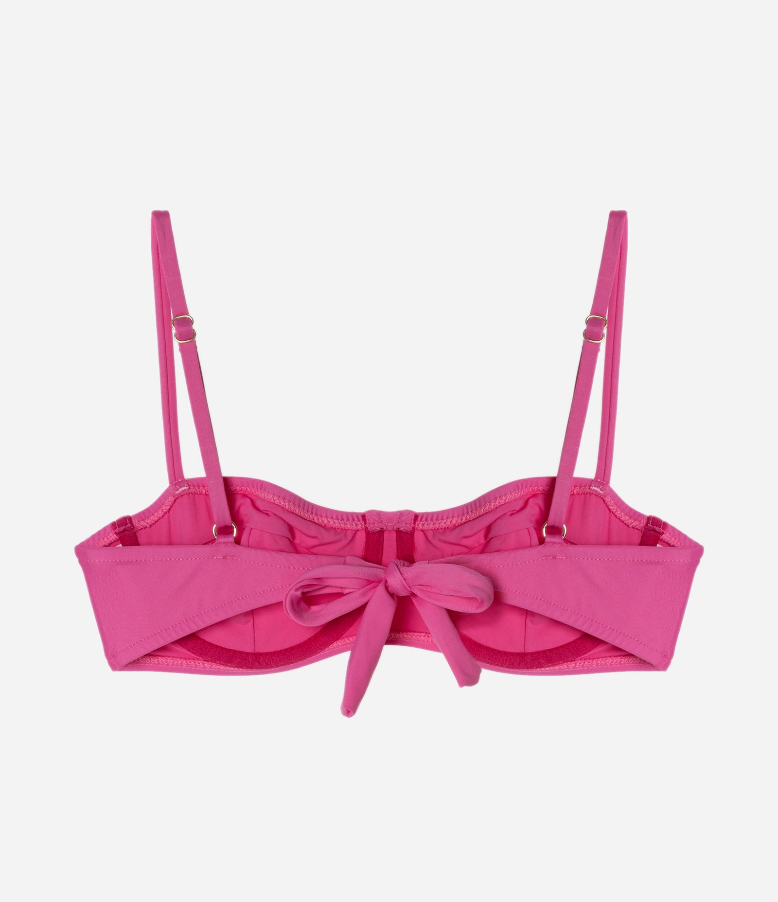 Biquíni Top Meia Taça em Microfibra com Detalhes em Costura Rosa 6