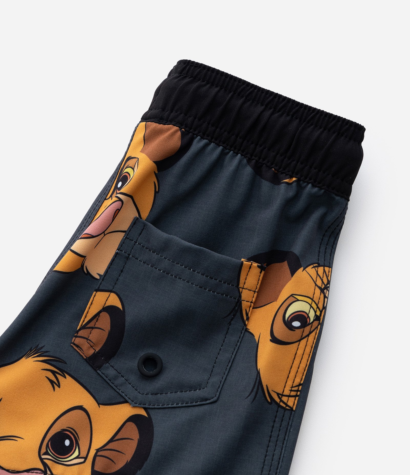 Bermuda Infantil com Estampa do Simba Rei Leão - Tam 1 a 6 Anos Cinza 4