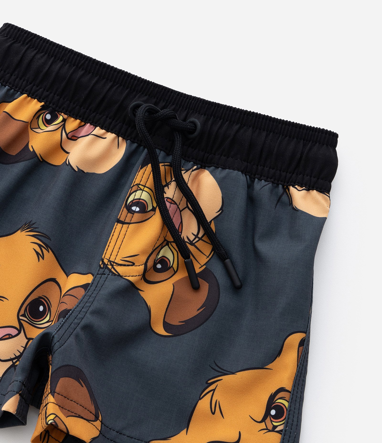 Bermuda Infantil com Estampa do Simba Rei Leão - Tam 1 a 6 Anos Cinza 5