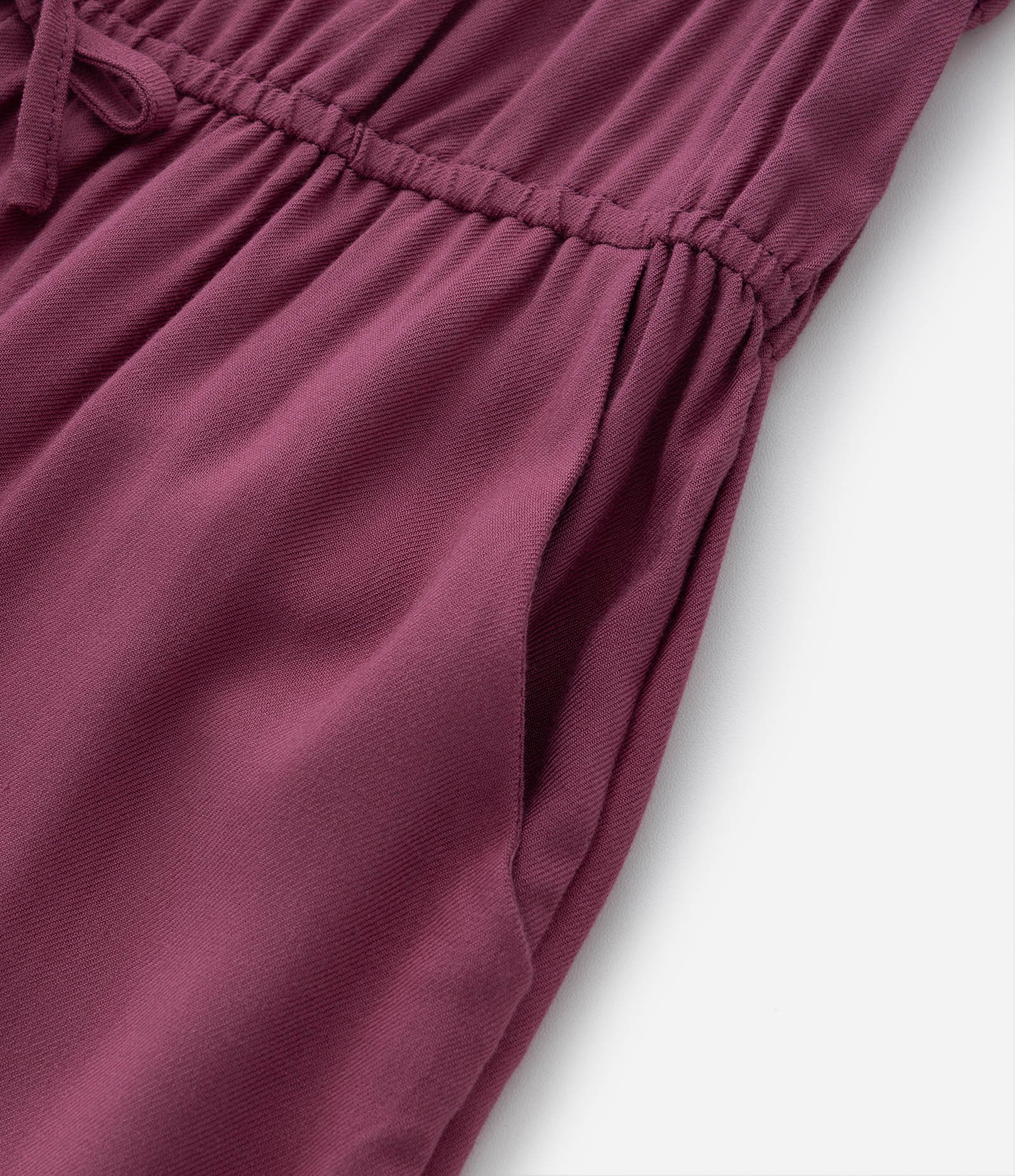 Macacão Infantil em Viscose Twill com Amarração - Tam 5 a 14 Anos Roxo 3