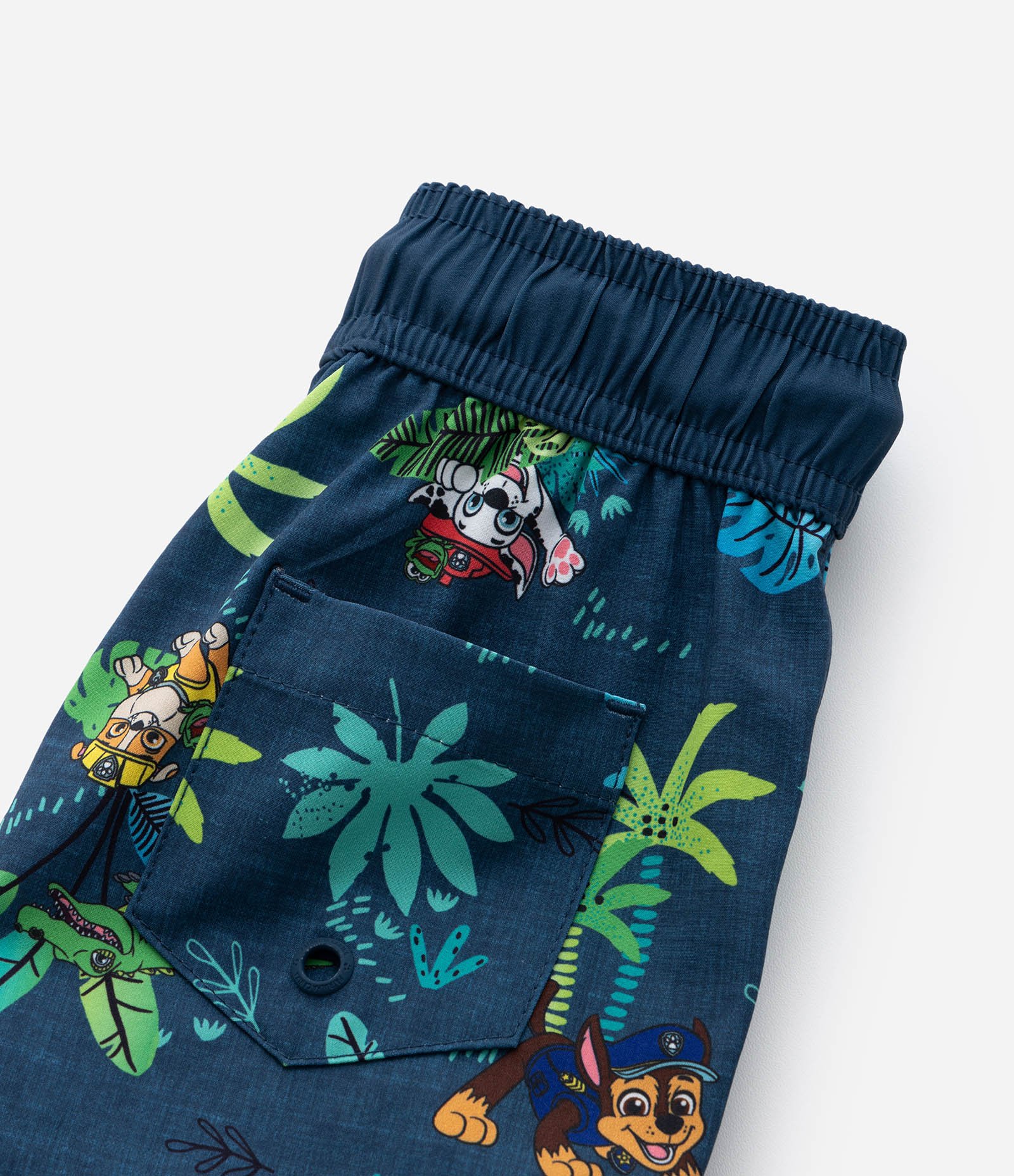 Bermuda Infantil em Microfibra com Estampa Patrulha Canina - Tam 2 a 6 Anos Azul 4