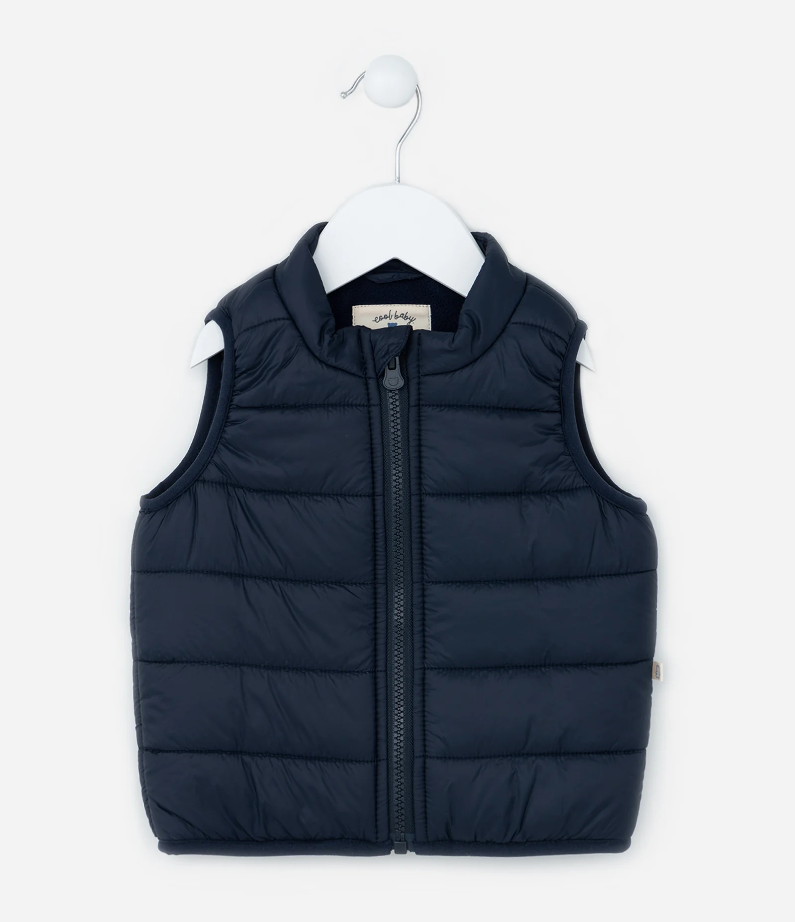 Colete Infantil em Microfibra com Recortes - Tam 3 a 18 meses Azul 1