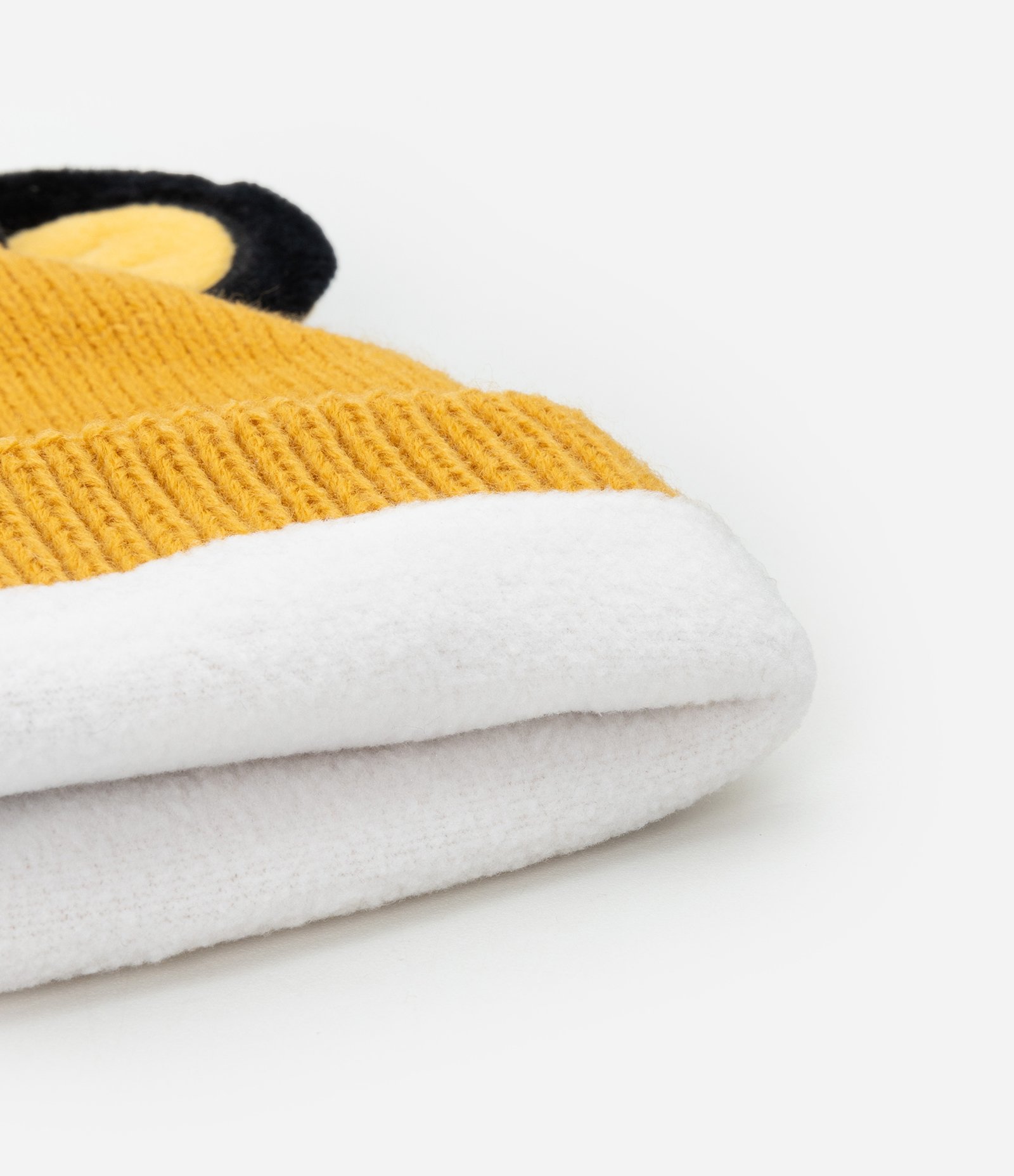 Touca Infantil em Tricô com Bordado Simba - Tam Único Amarelo 4