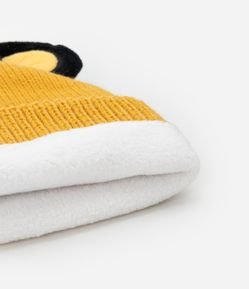 Touca Infantil em Tricô com Bordado Simba - Tam Único