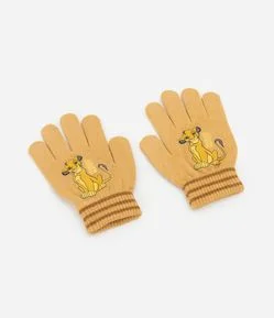 Luva Infantil com Estampa do Simba - Tam P ao G