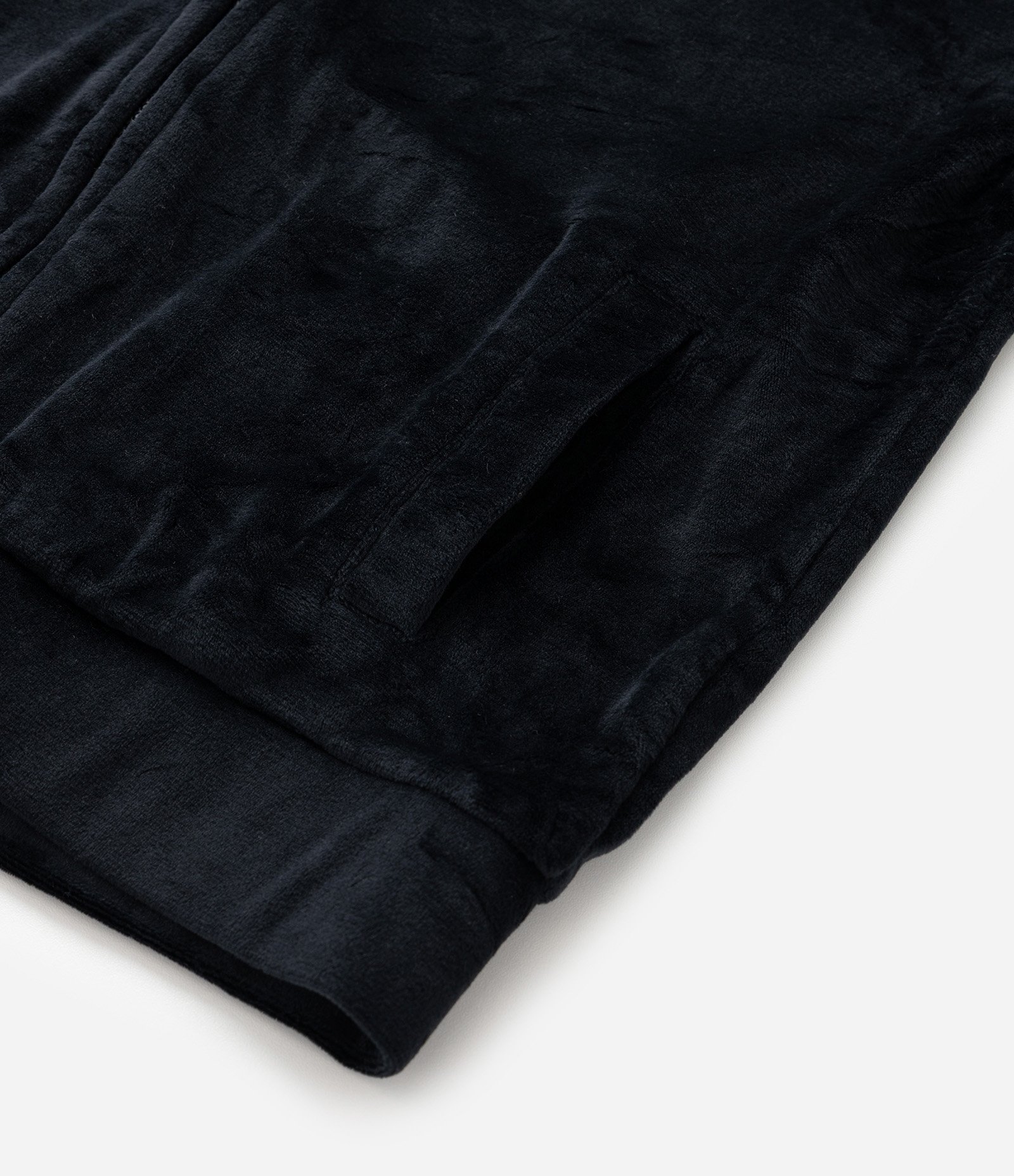 Jaqueta Infantil em Plush com Capuz e Bolso - Tam 5 a 14 anos Preto 6