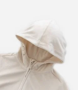 Jaqueta Infantil em Plush com Capuz e Bolso - Tam 5 a 14 anos