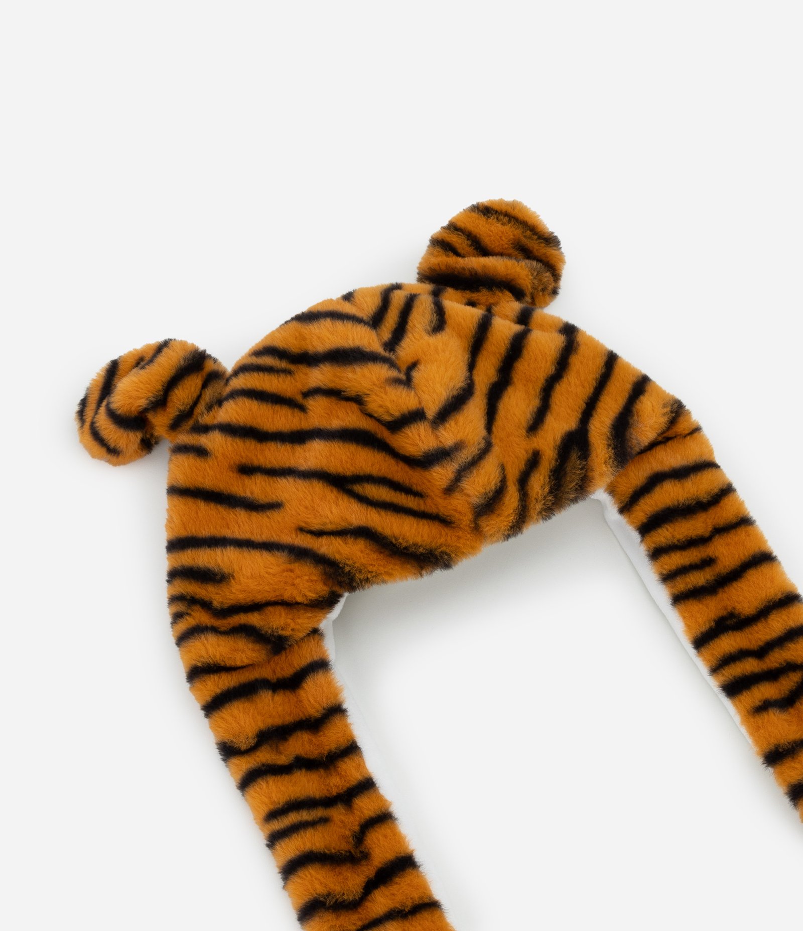 Gorro Infantil de Tigrinho com Orelhinhas que Sobem - Tam Único Laranja 4
