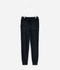 Calça Jogger Infantil em Plush com Bolso Funcional - Tam 5 a 14 anos