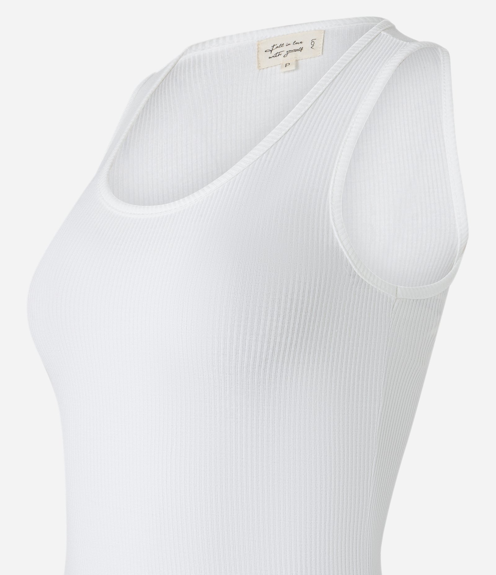 Pijama Short Doll em Ribana com Textura e Listras Branco/Rosa Coral 6