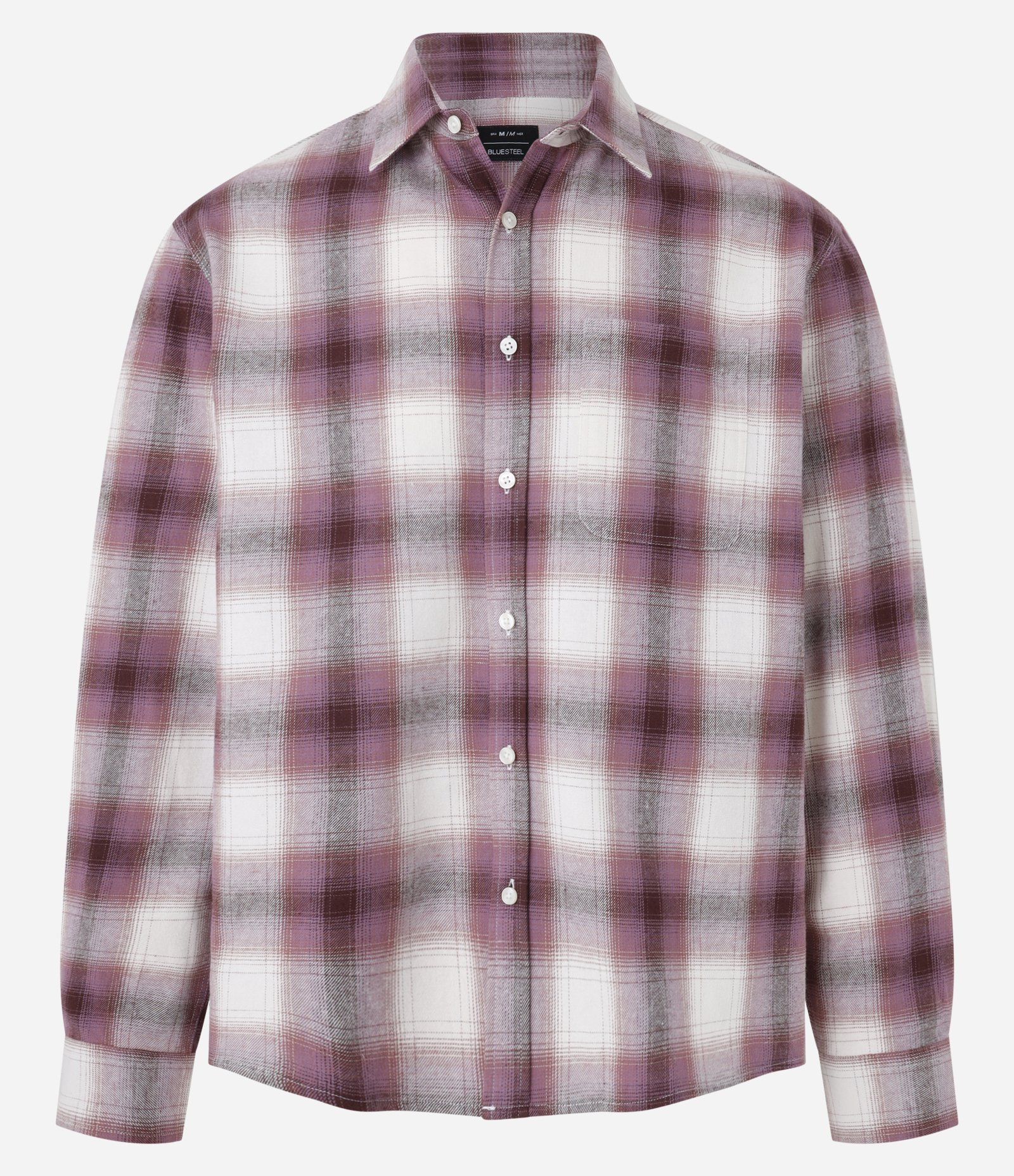 Camisa Comfort em Flanela com Estampa Xadrez Roxo 4