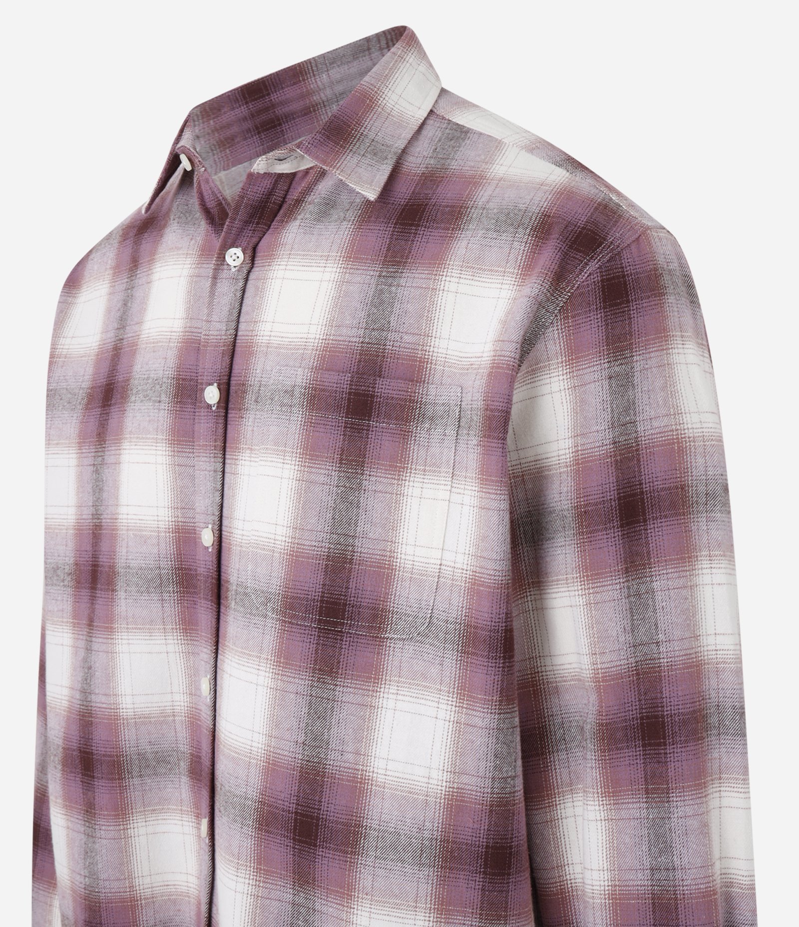 Camisa Comfort em Flanela com Estampa Xadrez Roxo 5