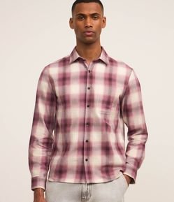 Camisa Comfort em Flanela com Estampa Xadrez