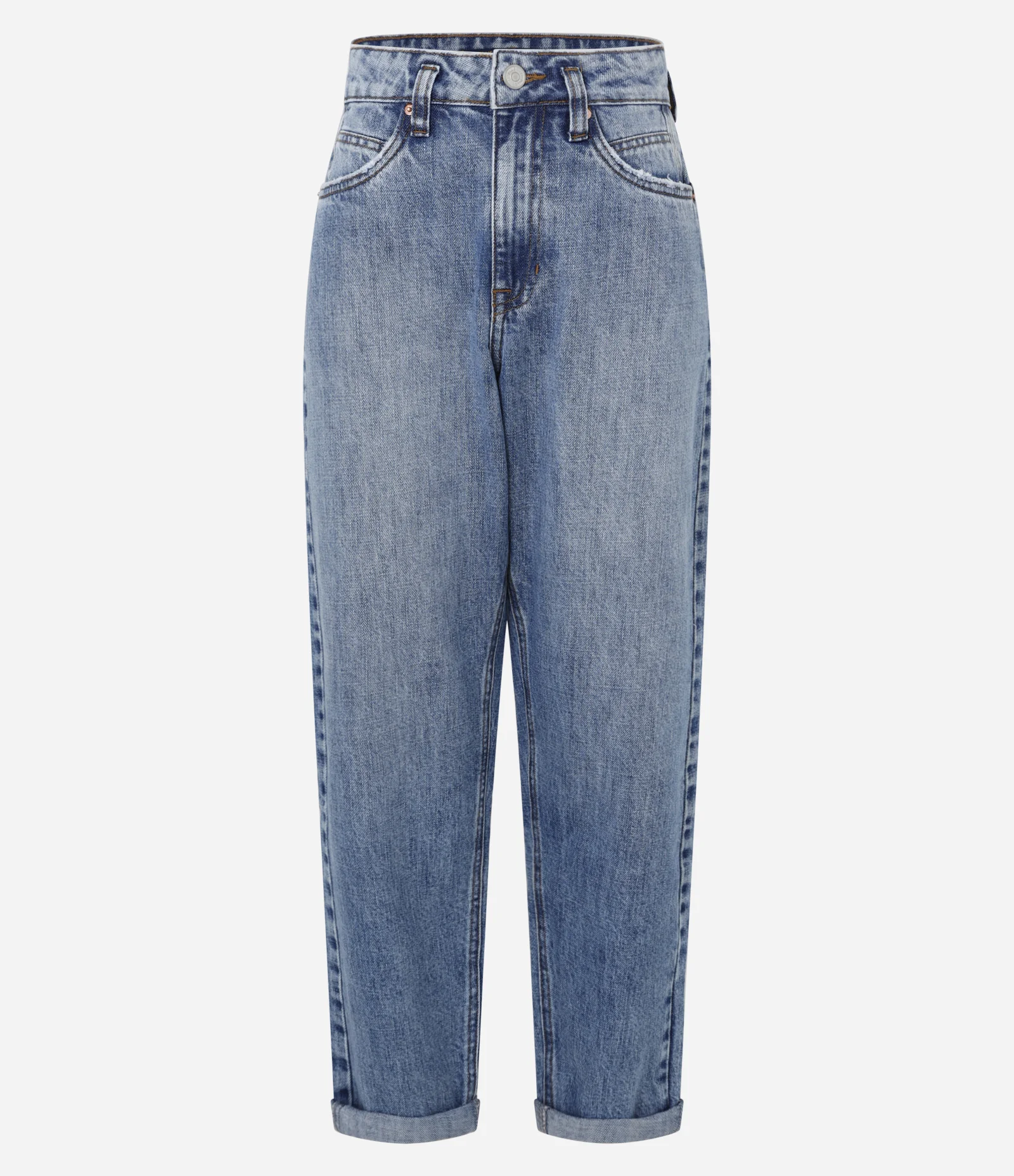 Calça Mom em Jeans com Lavagem Azul 5