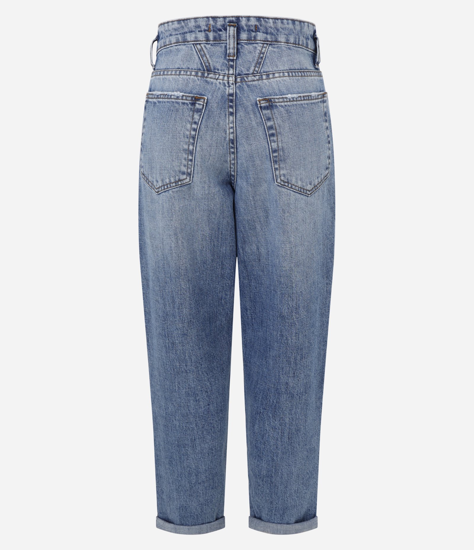 Calça Mom em Jeans com Lavagem Azul 6