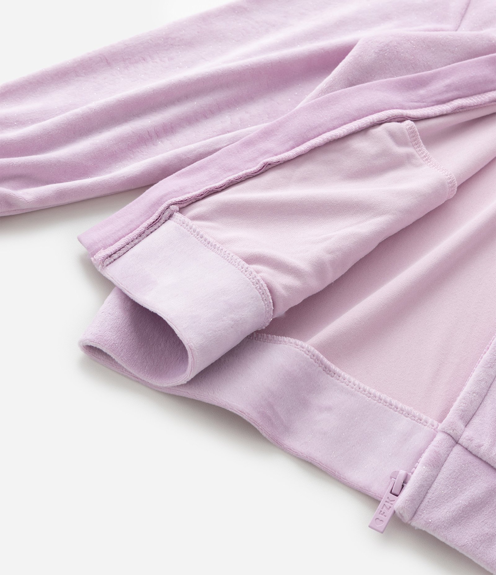 Jaqueta Regular Infantil em Plush com Capuz e Bolso Canguru - Tam 5 a 14 Anos Roxo 4