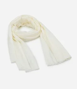 Cachecol em Flanela com Barra Desfiada