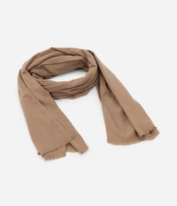 Cachecol em Flanela com Barra Desfiada