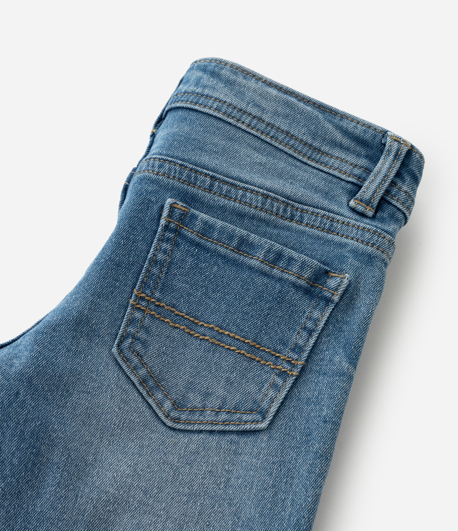 Calça Reta Infantil em Jeans Básica - Tam 1 a 5 Anos Azul Médio 5