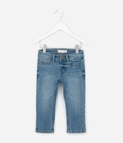 Calça Reta Infantil em Jeans Básica - Tam 1 a 5 Anos