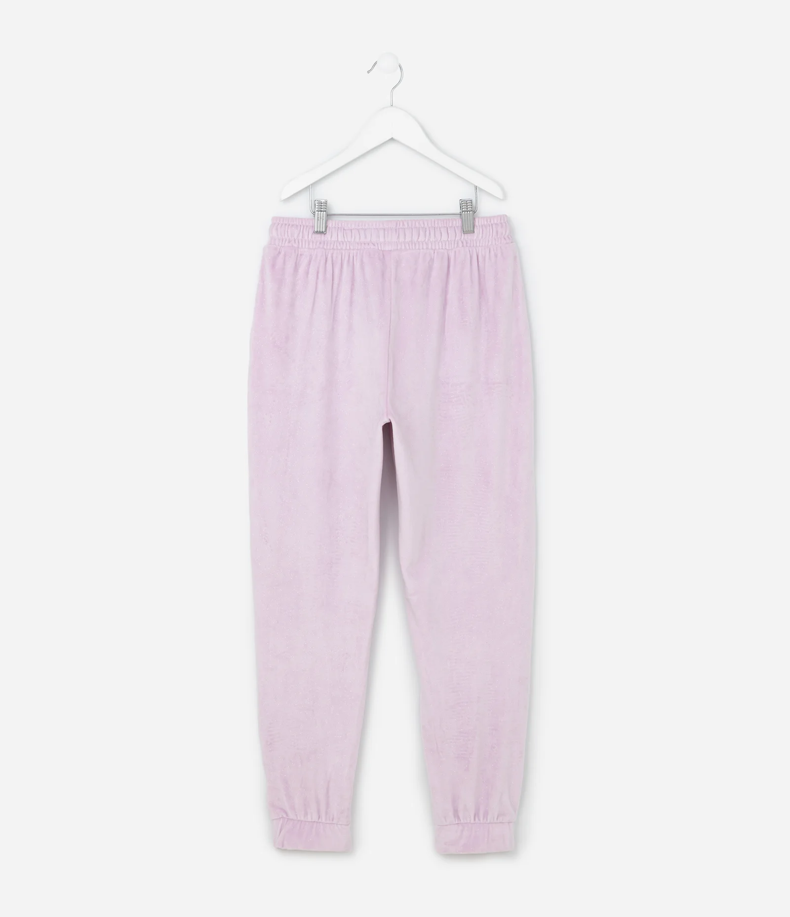 Calça Jogger Infantil em Plush com Glitter - Tam 5 a 14 Anos Roxo 2