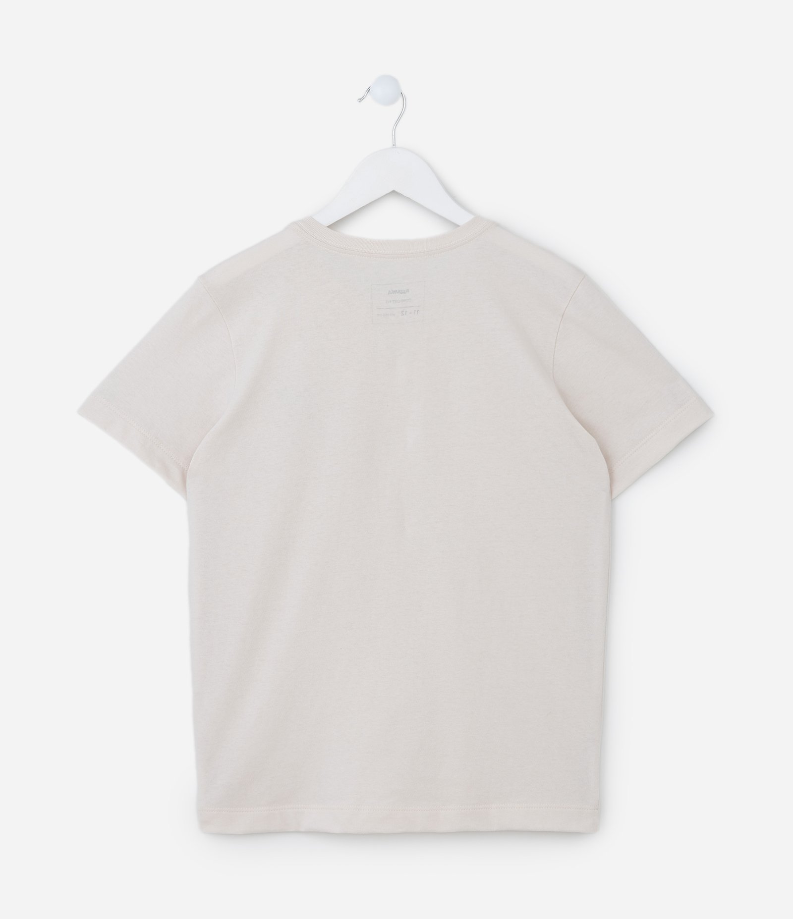 Camiseta Infantil com Estampa Coqueiro - Tam 5 a 14 Anos Off White 2