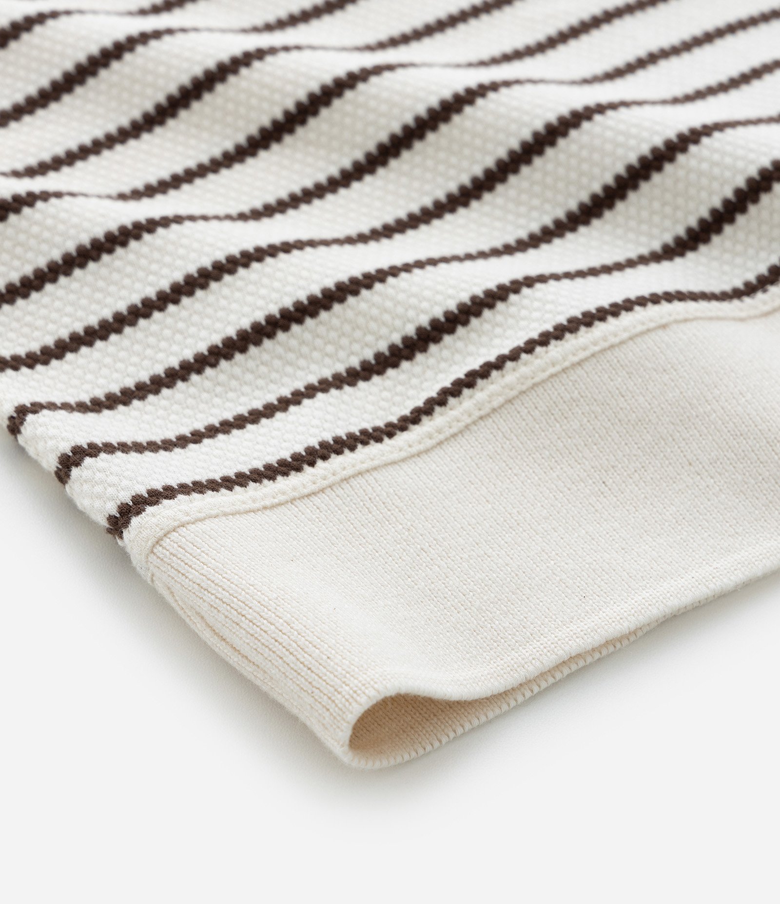 Polo Infantil Texturizada com Listras - Tam 5 a 14 Anos Off White 5