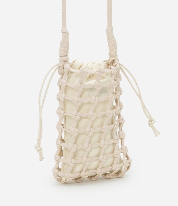Bolsa Mini Bag em Material Sintético Trançado