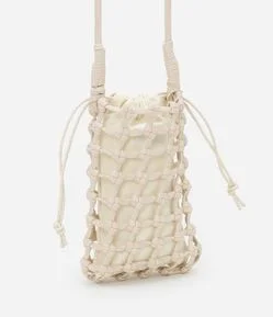 Bolsa Mini Bag em Material Sintético Trançado