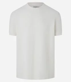 Camiseta Regular Básica com Textura