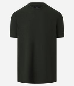Camiseta Regular Básica com Textura