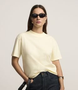 Blusa em Algodão com Golinha Alta