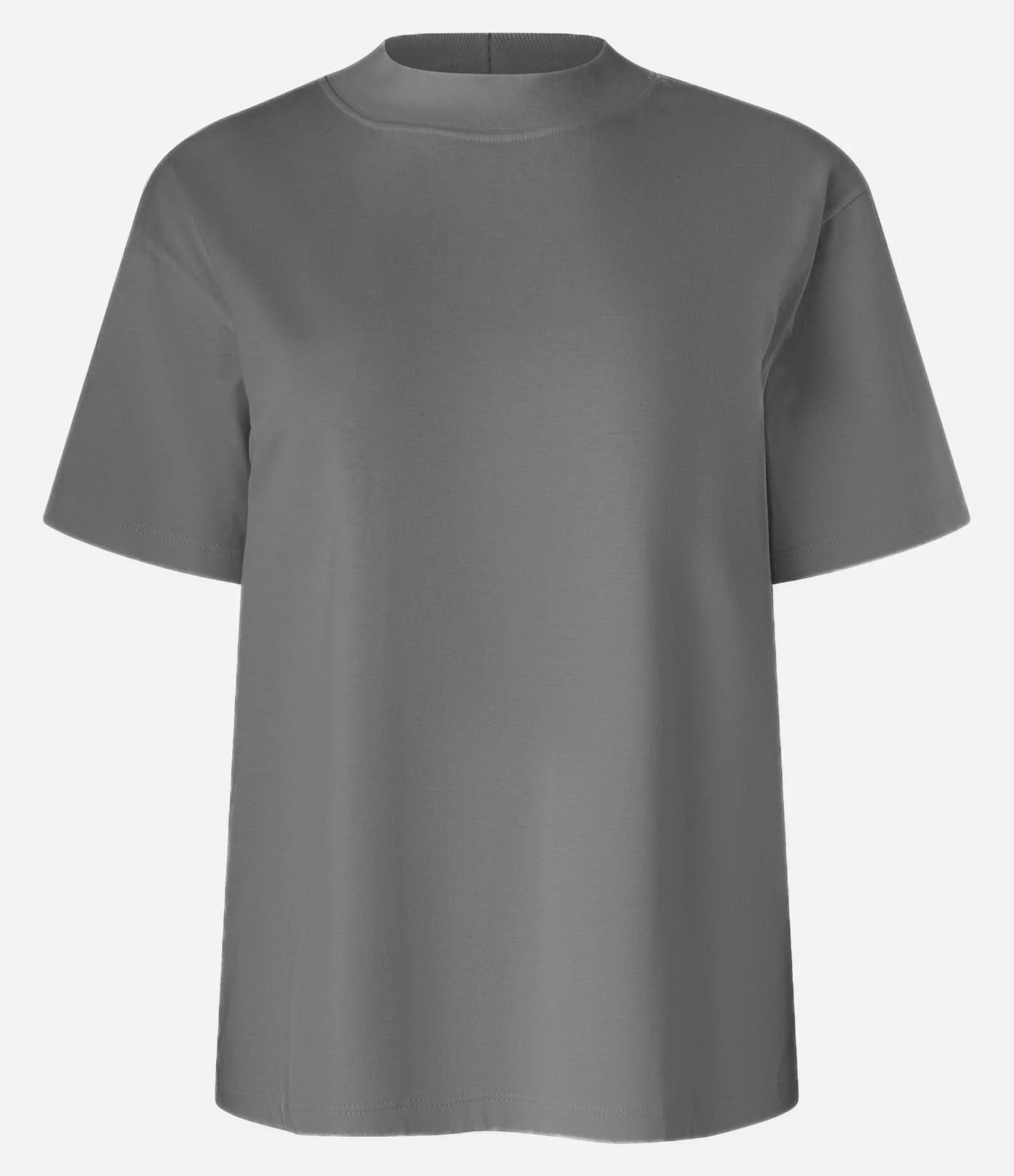 Blusa em Algodão com Golinha Alta Cinza 1