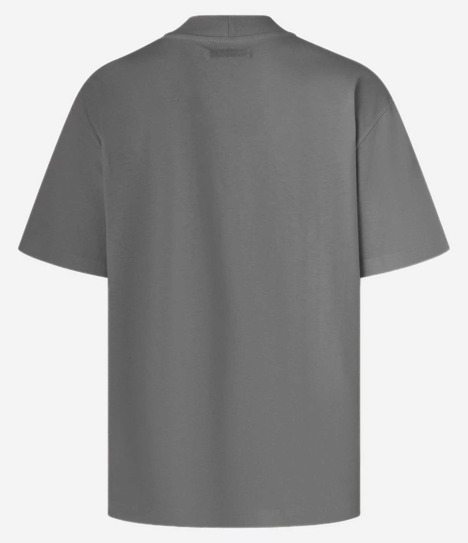 Blusa em Algodão com Golinha Alta Cinza 2