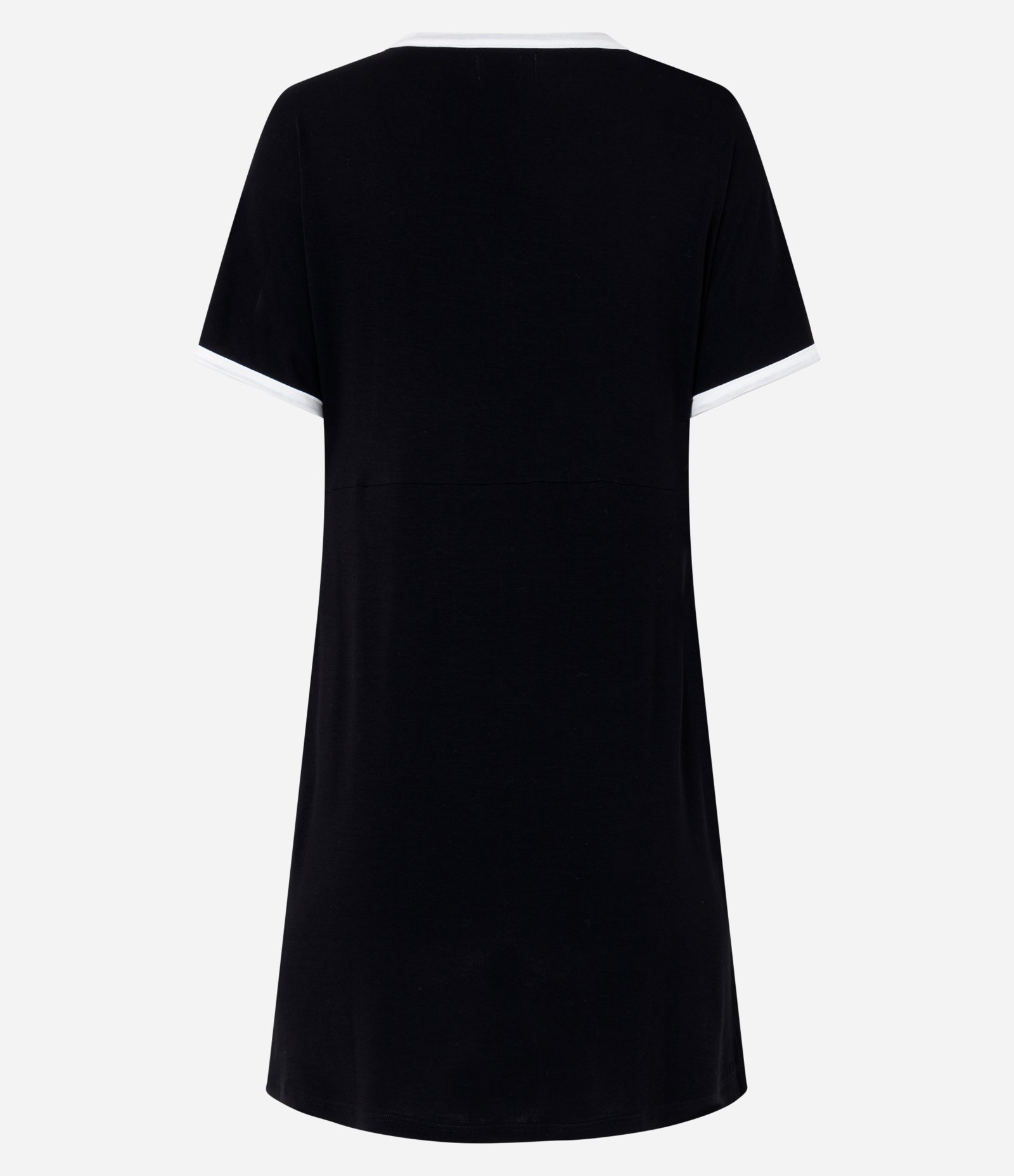 Camisola em Viscose com Detalhe Contrastante Preto 5