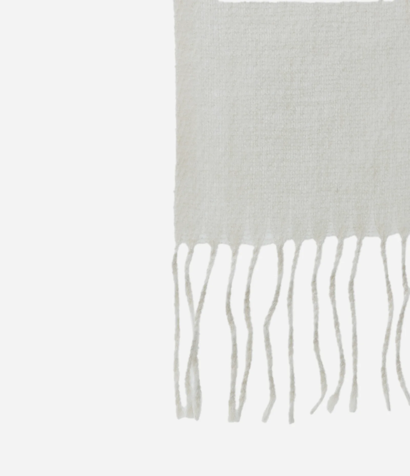 Cachecol Comfy em Flanela com Franjas Off White 2