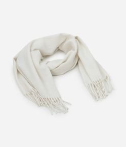 Cachecol Comfy em Flanela com Franjas