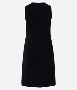 Camisola Sem Manga em Viscose com Viés Contrastante