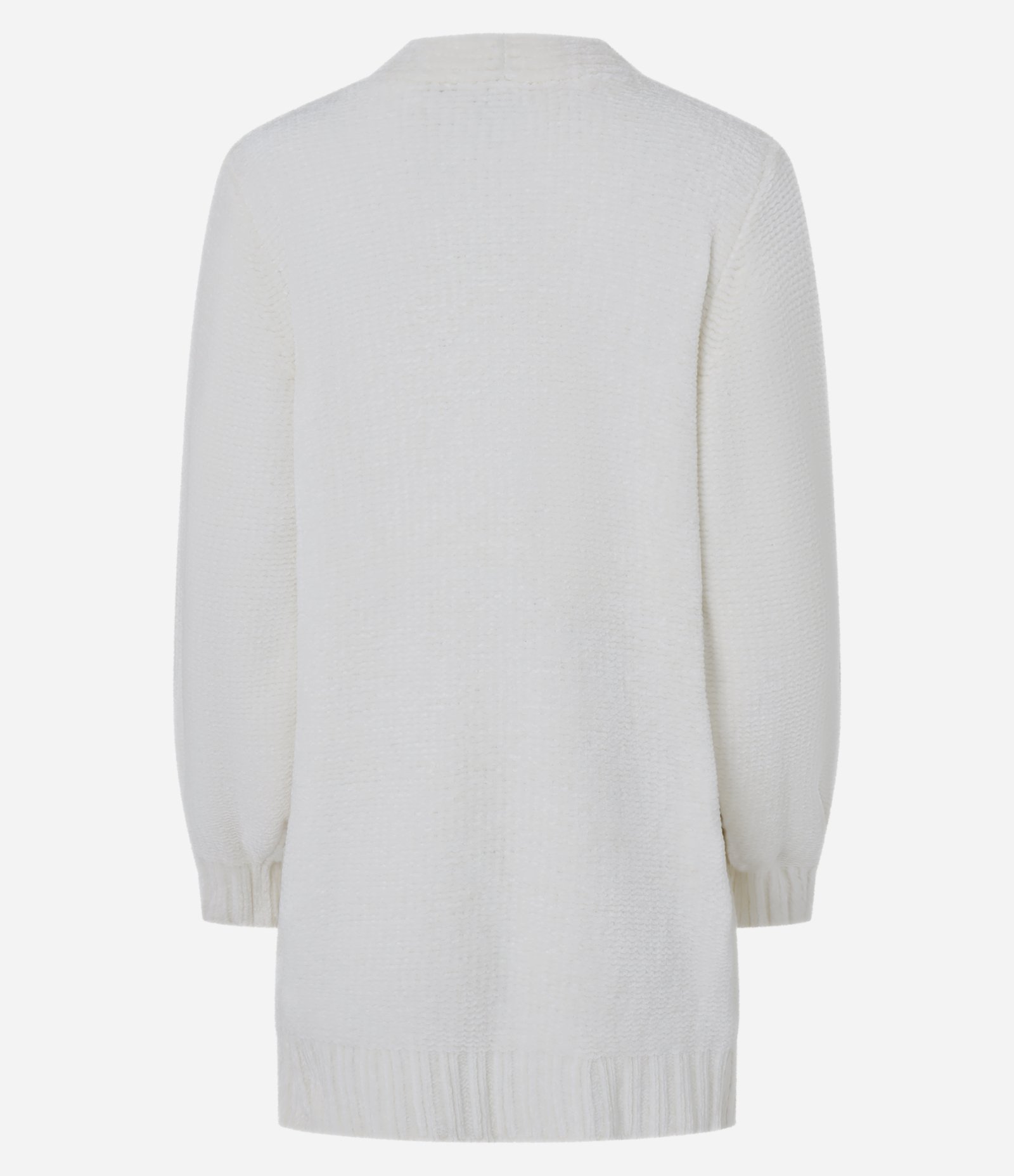 Cardigan Alongado em Chenille Canelado com Bolsos Frontais 6