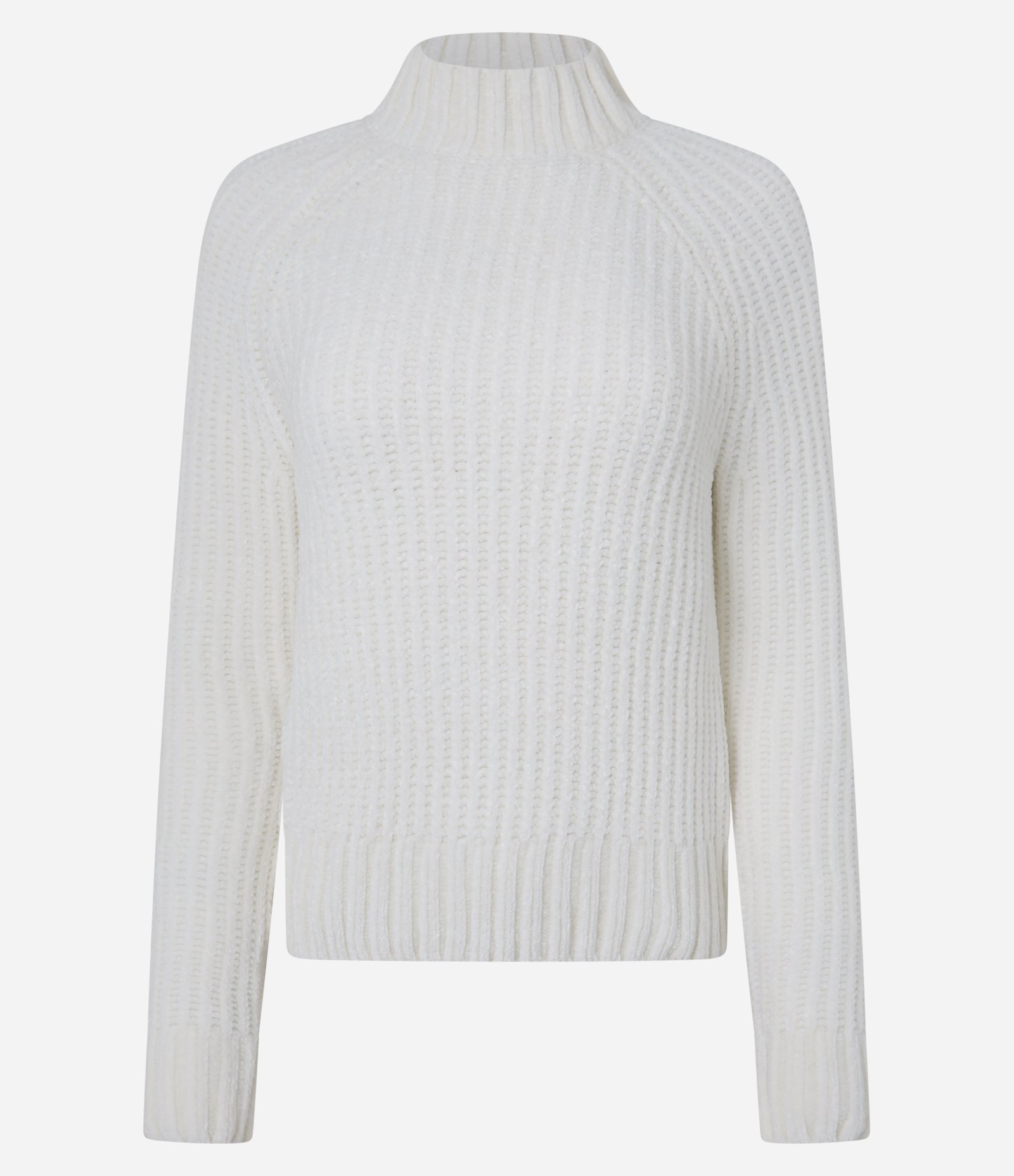 Suéter em Chenille com Gola Alta Branco 1